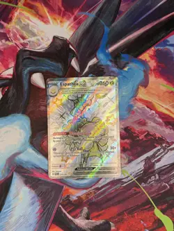 Espathra ex Pokemon Paldean Fates 214/091 Shiny Full Art Ultra Rare NM - Image 1