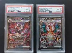 PSA 10 Charizard ex SAR 349/190 SV4a 134/108 SV3 Seq.Set Pokemon Card Japanese - Image 1