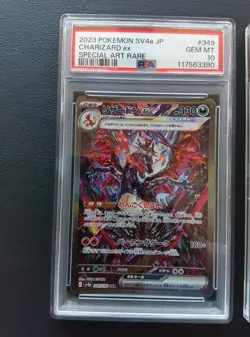 PSA 10 Charizard ex SAR 349/190 SV4a 134/108 SV3 Seq.Set Pokemon Card Japanese - Image 2