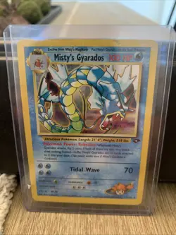 Pokemon Card Misty's Gyarados Holo Rare Japanese Gym Challenge Set No.130 MP/HP - Image 1