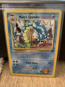 Pokemon Card Misty's Gyarados Holo Rare Japanese Gym Challenge Set No.130 MP/HP - Image 3