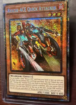 Yugioh! Rescue Ace Quick Attacker BPRO-EN023 Starlight Rare 1st Edition NM - Image 2