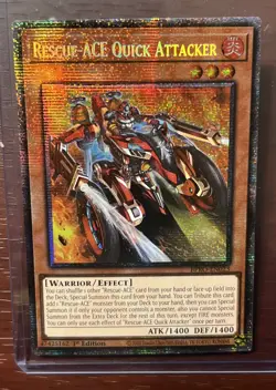 Yugioh! Rescue Ace Quick Attacker BPRO-EN023 Starlight Rare 1st Edition NM - Image 3