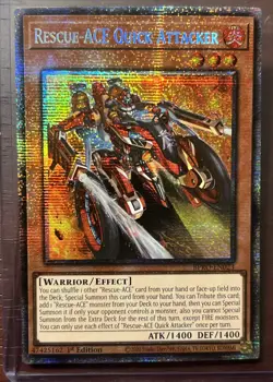Yugioh! Rescue Ace Quick Attacker BPRO-EN023 Starlight Rare 1st Edition NM - Image 4