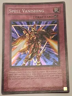 Yugioh Spell Vanishing DCR-101 Super Rare 1st Ed. Foil NM - Image 1
