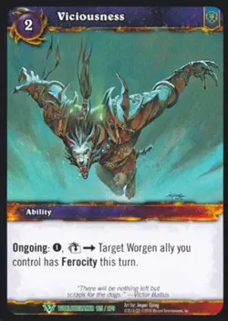 World of Warcraft TCG Viciousness - Worldbreaker 125/270 - Image 1