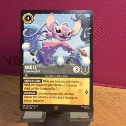 Disney Lorcana TCG Winterspell Angel Experiment 624 Legendary Non Foil 191/204 - Image 1