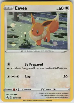 Pokemon Eevee - Promo SWSH: Sword & Shield Promo Cards SWSH190 NM - Image 1