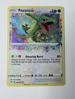 Pokemon Card TCG - Rayquaza 138/185 Amazing Rare Vivid Voltage Near Mint - Image 4