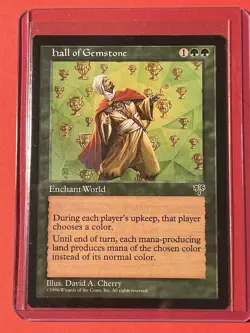 MTG Hall of Gemstone Mirage Green Rare Magic the Gathering Card LP/NM - Image 3