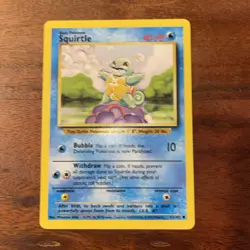 Pokemon Squirtle Base Set Card 63/102 Vintage 1999 WOTC TCG Common - Image 2