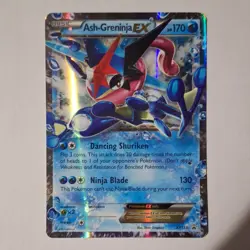 Pokemon Ash-Greninja EX XY133 XY Promo Holo 170 HP Basic Black Star English Card - Image 1