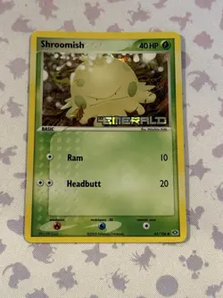 Pokemon Card - Shroomish Emerald 63/106 Common Reverse Holo Stamped NM - Image 1