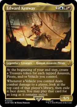 Edward Kenway (Foil Etched) -Foil Light Play MTG - Image 1