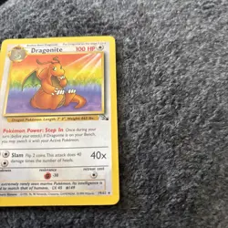 Pokemon TCG Dragonite Fossil 19/62 Non-Holo Unlimited Rare Card MP - Image 5