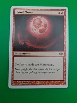 MTG Blood Moon 8th Edition Near Mint Never Played Magic The Gathering - Image 1