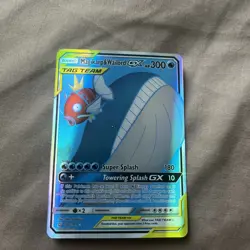 Pokemon S-Chinese Card Magikarp & Wailord-GX Holo Mint Sun&Moon CSM2aC-160 SR - Image 1