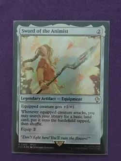 Sword of the Animist (Surge Foil) -NM FIC MTG Commander: FINAL FANTASY - Image 1