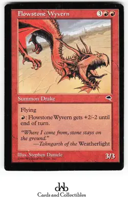 MTG Tempest Flowstone Wyvern Lightly played Rare - Image 1