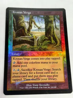 Krosan Verge Judgment EX/LP 141/143 MTG Magic the Gathering Land FOIL Uncommon - Image 2