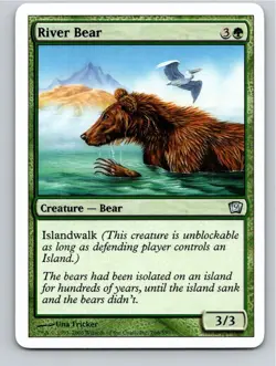 Magic the Gathering River Bear 9th Edition MTG Free Shipping! - Image 1