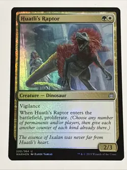 MTG War of the Spark Huatli's Raptor Foil 200/264 NM - Image 1