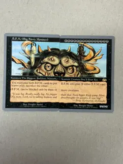 B.F.M. Big Furry Monster [Unglued] - EX Excellent - VINTAGE MTG RARE BB - Image 1
