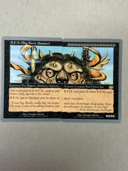B.F.M. Big Furry Monster [Unglued] - EX Excellent - VINTAGE MTG RARE BB - Image 2