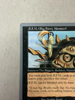 B.F.M. Big Furry Monster [Unglued] - EX Excellent - VINTAGE MTG RARE BB - Image 3