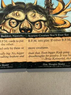 B.F.M. Big Furry Monster [Unglued] - EX Excellent - VINTAGE MTG RARE BB - Image 5