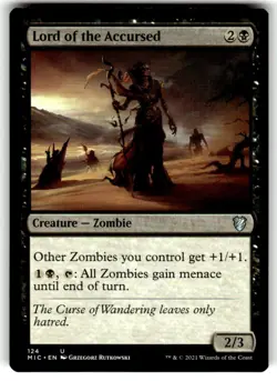 Magic: The Gathering Creature Lord of the Accursed MTG Uncommon Regular - Image 1