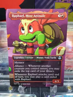 Raphael Most Attitude 0199 Uncommon Non Foil Borderless MTG TMNT - Image 1