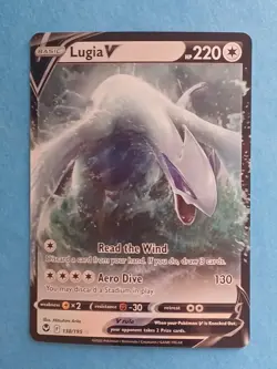Pokemon Sword & Shield Silver Tempest Lugia V 138/195 Rare - Image 1