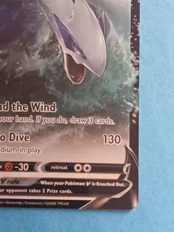 Pokemon Sword & Shield Silver Tempest Lugia V 138/195 Rare - Image 4