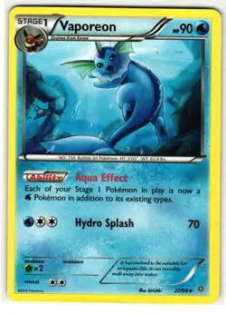 VAPOREON 22/98 ANCIENT ORIGINS ENGLISH POKEMON TCG - Image 1