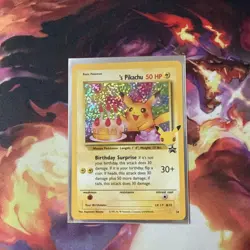 Birthday Pikachu 24/53 Celebrations Holo Black Star Promo Pokemon NM - Image 1