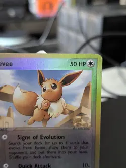 Pokemon Eevee TCG Reverse Holo Card EX Sandstorm 63/100 - Image 3