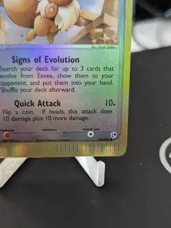 Pokemon Eevee TCG Reverse Holo Card EX Sandstorm 63/100 - Image 4