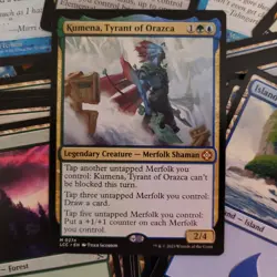 Kumena, Tyrant of Orazca MERFOLK's Tribal EDH Custom COMMANDER DECK MTG Kindred - Image 1