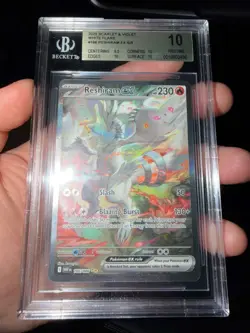 2025 Pokemon Reshiram EX SIR 166/086 BGS 10 Pristine *LOW POP* *look at pics* - Image 1