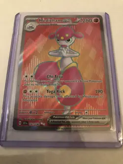 Medicham ex 161/142 Ultra Rare Pokemon Stellar Crown LP - Image 1