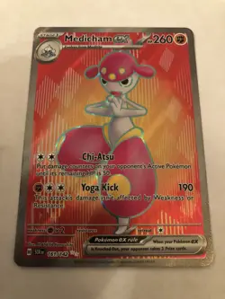 Medicham ex 161/142 Ultra Rare Pokemon Stellar Crown LP - Image 3