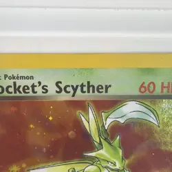 Pokemon LP TCG Gym Heroes HOLO Rockets Scyther 013/132 SWIRL - Image 3