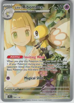 Pokemon Lillie's Ribombee Illustration Rare SV09: Journey Together 164/159 NM - Image 1