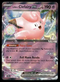 Lillie's Clefairy ex 056/159 Double Rare Journey Together Pokemon NM - Image 1
