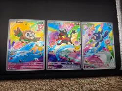 Pokemon 1st Partner Illustration Collection Alolan Starters - Gen 7 Set - Image 1