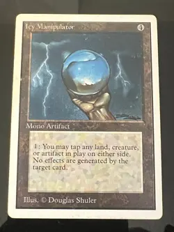 Magic the Gathering MTG Unlimited Icy Manipulator LP (Beta Bob) - Image 1