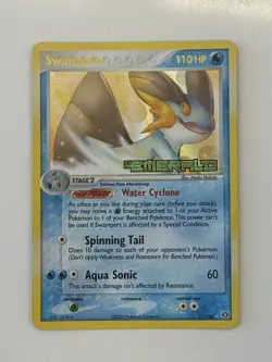 Pokemon TCG Swampert 11/106 Emerald Reverse Holo Stamp Mid Era - Image 1