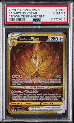 2023 POKEMON SWORD & SHIELD CROWN ZENITH SECRET FULL ART/ARCEUS VSTAR PSA 10 - Image 1