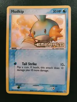 2005 Pokemon Mudkip-# 56/106-Ex Emerald-Reverse Holo-Stamped-Mint/NM. - Image 1